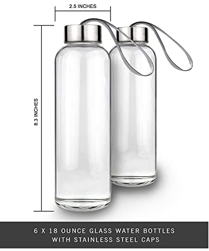 Glass water bottle | water bottle, water bottle for kids | Dubai can bottle, borosilicate glass bottle. Bottle with cap (Pack of 1)