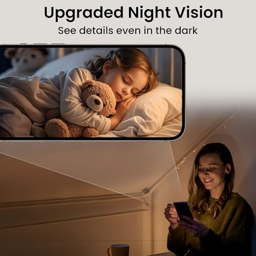javiscam Mini Camera, 4K HD Nanny Cam for Home with Longer Battery Life, Motion Detection, App Control, Cloud & SD Storage, Wireless Camera for Pet/Baby/Nanny Surveillance