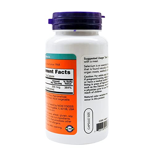 Now Foods Selenium 200Mcg Vcaps. 90'S