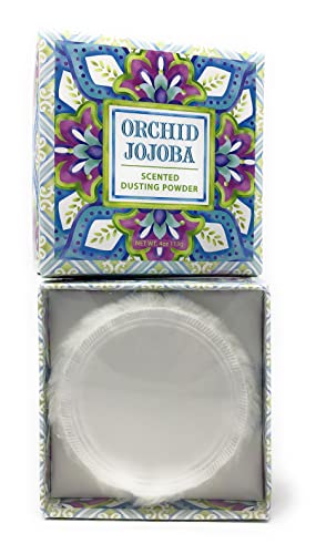 Greenwich Bay Trading Company Co. Scented Dusting Powder, 4 Ounce, Orchid Jojoba