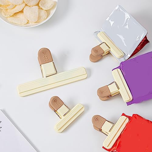 Snack Sealing Clip Clamps Heavy Duty Food Bag Clamp, Seal Clip,Bag Sealing Clips for Food, Chip Bag Clips Food Bag Clips Plastic Bag Clips for Food Storage Reusable Food Clips Kitchen Sealing Clips