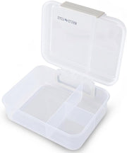 3/4/5 Compartment Convertible 1650ml Bento Lunch Box with 150ml Gravy Bowl - Grey