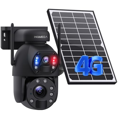 [Metal] 4G LTE Cellular Security Camera, 20X Optical Zoom, 6MP Dual-Lens, 20000mAh Battery Solar Powered, 10W Solar Panel,include 4G Card,cellular solar security camera