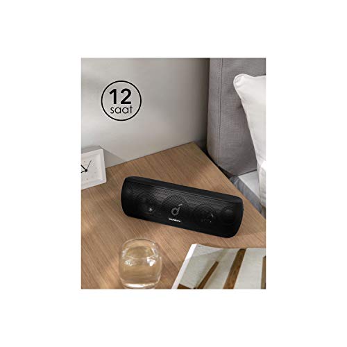 Soundcore Motion+ Bluetooth Speaker with Hi-Res 30W Audio, BassUp, Extended Bass and Treble, Wireless HIFI Portable Speaker with App, Customizable EQ, 12-Hour Playtime, IPX7 Waterproof, and USB-C