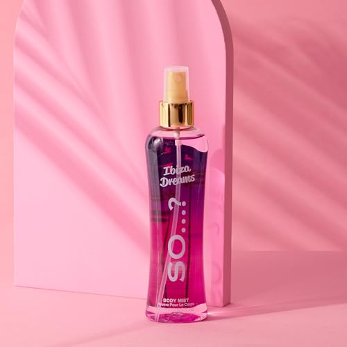 So?? Summer Escapes Ibiza Dreams Body Mist for Women ??Luxuriously Long-Lasting Fragrance Spray with Exotic, Sun-Kissed Notes, Capturing the Essence of a Tropical Getaway, 200ml