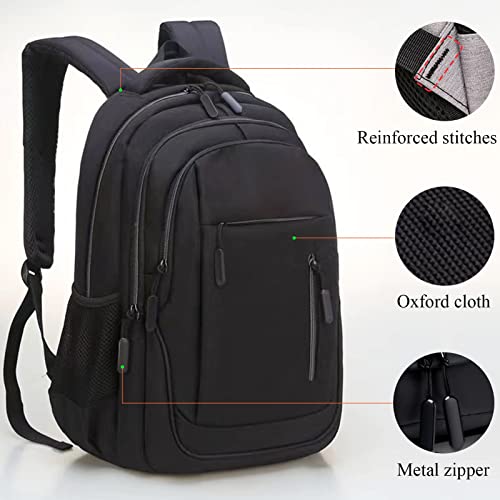 Qiccijoo Laptop Backpack for Men & Women Business Travel Backpack with Usb Charging Port College School Computer Backpack Fits 15.6 Inch Laptop Notebook