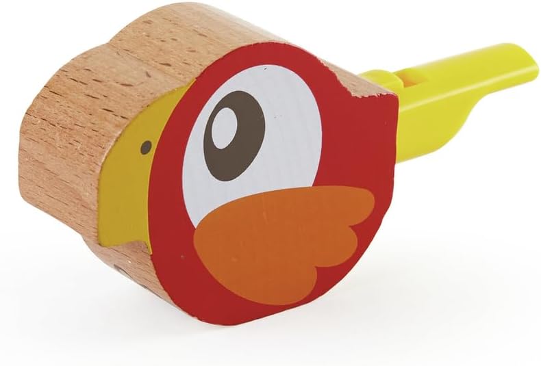 Hape Bird Whistle For Kids, Wooden Noisemaker for Kids Party, Ages 18M+ - 10.4 centimÃ¨tres Bird-Call Whistle