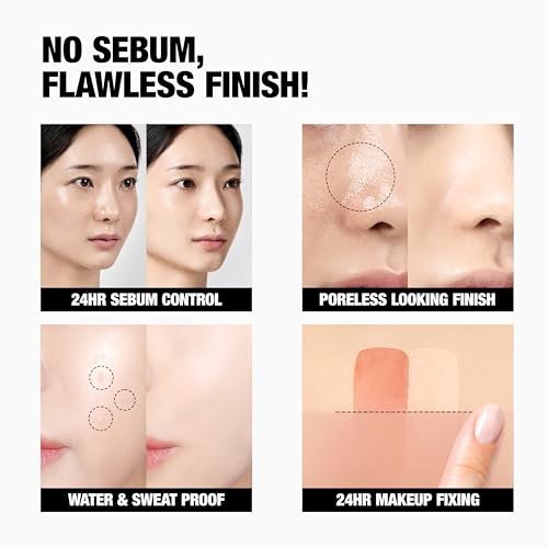 Translucent Set Finishing Powder - Sebum Control Face Loose Powder, Matte & Silky Finish, Lightweight, Long-lasting, Korean Makeup, 0.24 Oz. (2.1 Medium Beige, 7g)