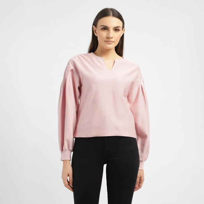 Levi's Womens Penny V Neck Pleated Top T-Shirt
