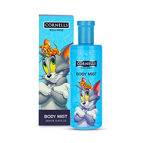 Cornells Wellness Tom & Jerry Cartoon Body Mist 250ML for Kids - Floral Fruity Fragrance