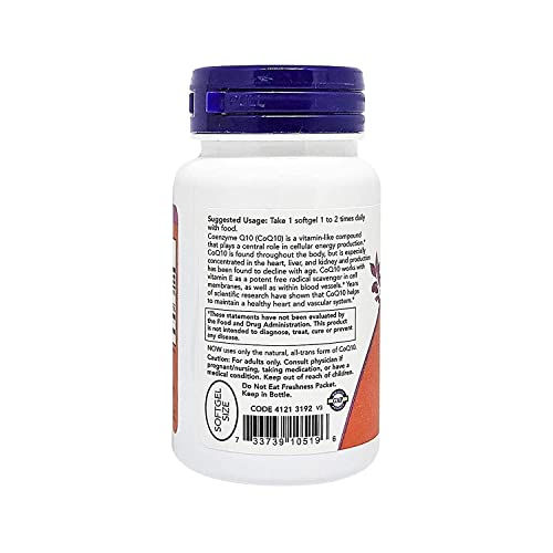 Now Co Q10 50 Mg Vitamin E & Selenium Softgels - 50 Softgels