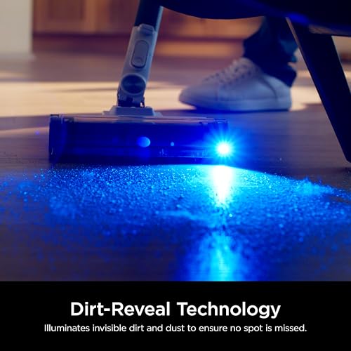 Shark PowerPro Flex Reveal Plus Cordless Vacuum, FloorDetect & Dirt-Reveal Technology, HEPA Filter, for Carpets & Hard Floors, Up to 50-Minute Runtime, Powerful Pet Hair Pickup, Java, IZ382H