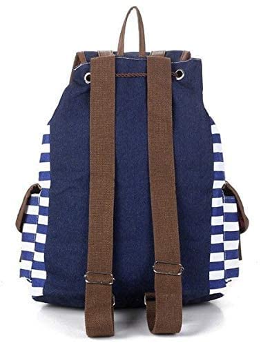 Canvas Backpack Rucksack Unisex Satchel School Bag