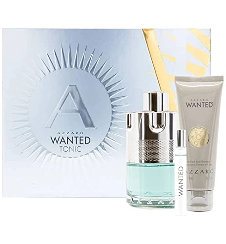 Azzaro Wanted Tonic M Edt 100Ml+7.5Ml+100Ml Body Shampoo Set