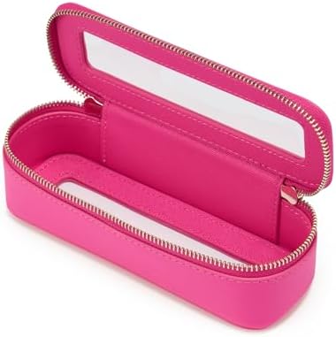 Small Cosmetic Bag for Purse Mini Makeup Bag for School Cute Clear Make Up Pouch for Travel Tiny Leather White Make Up Organizer Case for Backpack Toiletry Bag Waterproof Square Pouch with Zipper