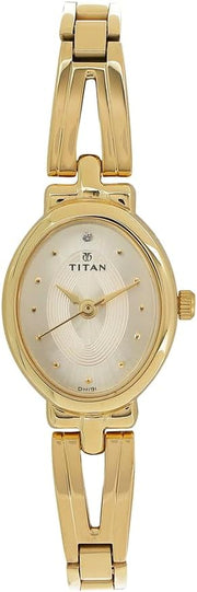 Karishma Analog Oval Watch for Women's - Golden
