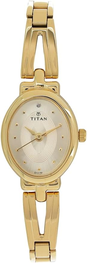 Karishma Analog Oval Watch for Women's - Golden
