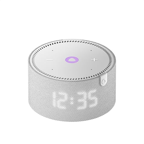 Yasmina Mini | Yango | Smart Compact WiFi Bluetooth Speaker with AI & Surround Sound | Fluent in English & Arabic | Play music, Quran | Control Smart home devices | LED Display | Stereo Pairing | Gray