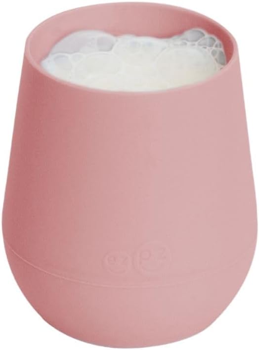ez pz Ezpz Tiny Cup (Sage) - 100% Silicone Training Cup For Infants - Designed By A Pediatric Feeding Specialist - 4 Months+, EUtss001, Infants Training Cup