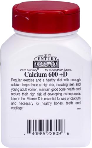 21st Century Calcium 600 + D - 75 Tabs
