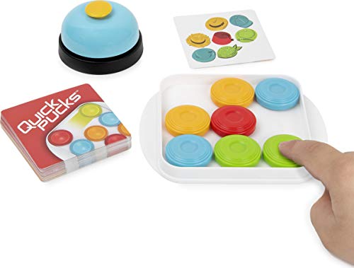 Spin Master Games Quick Pucks, Pattern Matching On-the-Go Puzzle for Adults and Kids ages 8 and Up