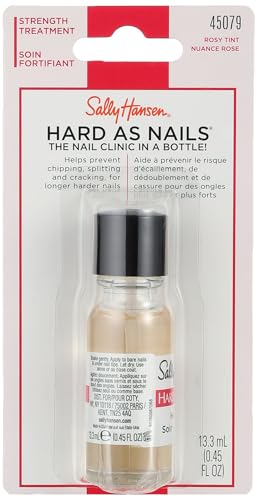 Sally Hansen Hard As Nails The Nail Clinic In A Bottle. Nail Treatment, Natural Tint, 0.45 Fl Oz - 13.3 ml