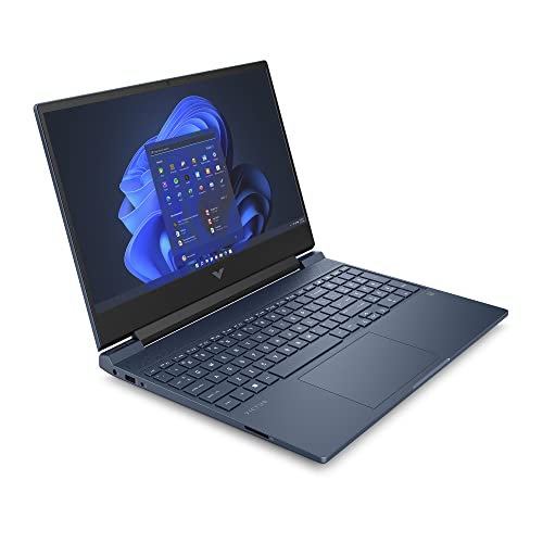 HP Victus Gaming Laptop 15-fb1005ne, 15.6" FHD, AMD Ryzen™ 5-7535HS, 8GB DDR5 RAM, 512GB SSD, 4GB NVIDIA® GeForce RTX™ 2050 Graphics, Windows 11, En-Ar KB, Performance blue - [973W6EA]
