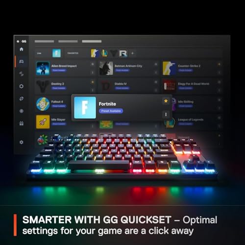 SteelSeries Apex Pro TKL Gen 3 - OmniPoint 3.0 HyperMagnetic Switches - Adjustable Actuation - Rapid Trigger - Game-Ready Presets - Protection Mode - Rapid Tap/SOCD - OLED - US Layout (QWERTY)