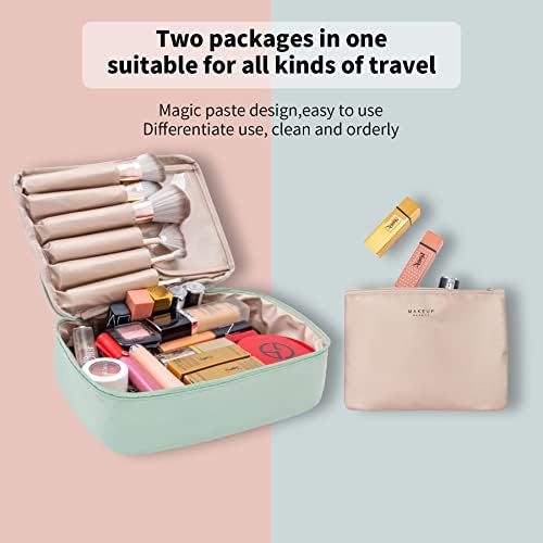 Queboom Travel Makeup Bag Cosmetic Bag Makeup Bag Toiletry bag for women and girls