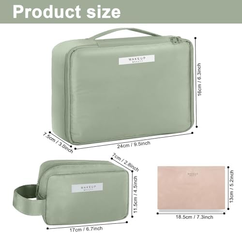 Queboom Travel Makeup Bag Cosmetic Bag Makeup Bag Toiletry bag for women and girls