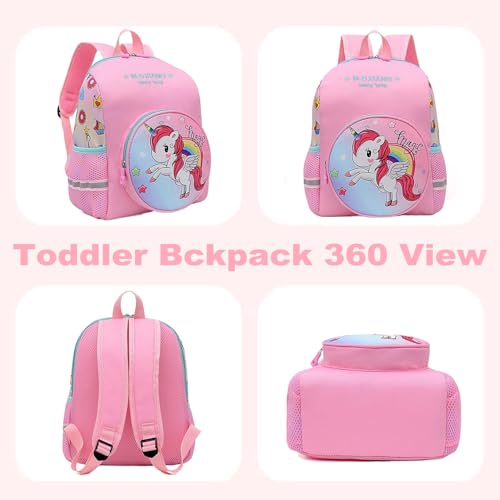 BananaHome Toddler Backpack Kids Cute Cartoon Schoolbag Lightweight Bookbags Daypack School Backpack with Adujustable Strap Small Preschool Daycare Bag for 3-6 years old Girls Boys Gifts