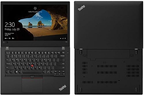 Lenovo ThinkPad T480 14" FHD Business Laptop, Intel Core i5-8250U, 16GB DDR4 RAM, 512GB SSD, CAM, Fingerprint Reader,Backlit Keyboard,Windows 10 Pro 64-bit(Renewed) (Upgraded)