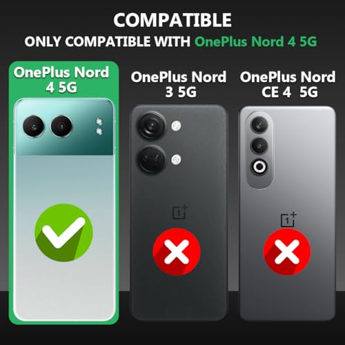 Fashionury Shockproof Crystal Clear Back Cover Case for OnePlus Nord 4 5G | 360 Degree Protection | Protective Design | Transparent Back Cover OnePlus Nord 4 (Black Bumper)