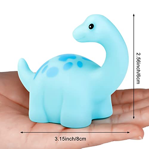 ELECDON Dinosaur Bath Toys Light-Up 6 Packs Floating Bath Toys Set for Baby Toddlers Kids in Birthday Shower Pool Bath Toys Boys Girls Children Preschool Bathtub Bathroom