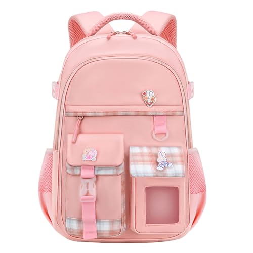 School Bags for Girls, Azonee Kawaii Large Capacity Kids Backpack, Ultralight Children's Backpacks, Cute Bookbag with Compartments for 6-15 Years Old