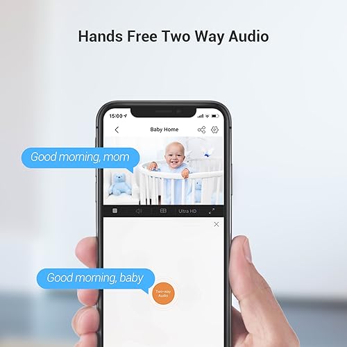 EZVIZ 2 Pack Indoor Security Cameras Wireless with App, 1080P, Pet Camera, Baby Monitor, Auto Tracking, Motion Detection, 10M IR Night Vision, Two Way Audio, Alarm, Google Alexa Control (C6N)