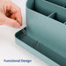 BLUE GINKGO Desk Organizer - Office Organization | Stationery, Craft Organizer, Pencil Holder, Pen Holder for Desk | Office Desk Accessories (Made in Korea) - Green