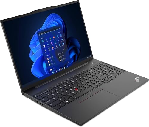 Lenovo ThinkPad E16 Business Laptop (16" FHD+ Anti-Glare, Intel 13th Gen 10-Core i7-1355U, 40GB RAM, 1TB SSD), Backlit, Fingerprint, IST Hub, FHD Webcam, Ethernet, Wi-Fi 6, Win 11 Pro, Black