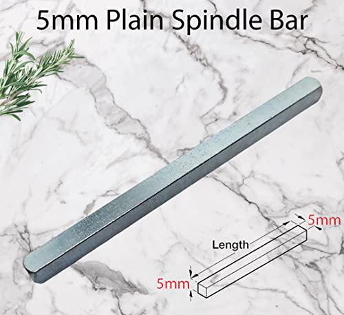Universal Hardware 5mm x 160mm Bathroom Plain Bar Steel Spindle Door Windows Handle Spindles Silver Finish Sizes from 50mm to 160mm (Pack of 1)