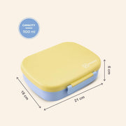 Smart Serve Bento Lunch Box 1100 ml, 5 compartment - Sunny Sky