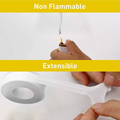 GCQ Conflo Conflo, Teflon PTFE Thread Seal Tape, 12mm x 0.075mm x 10m, Yellow packaging, Pack of 2, PTFE TAPE2
