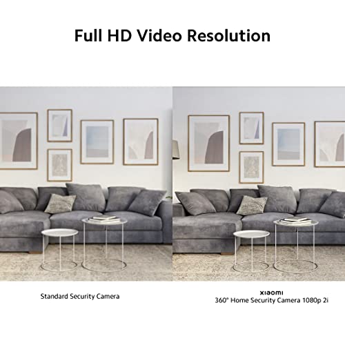 Xiaomi MI Wireless Home Security Camera 2i 2022 Edition | Full HD Picture | 360 View | 2MP | AI Powered Motion Detection | Enhanced Night Vision| Talk Back Feature (2 Way Calling), 1080p, White