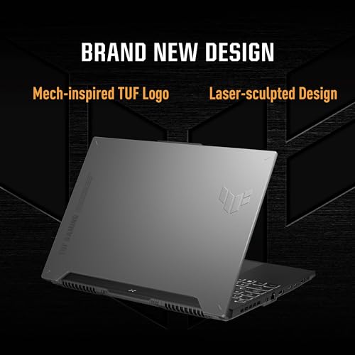 ASUS TUF Gaming Laptop A15 FA507NUR-LP007W, AMD Ryzen™ 7 7435HS, NVIDIA® GeForce RTX™ 4050 6GB GDDR6, DDR5 16GB, 512GB,15.6",Win Home, Eng-Arb Keyboard, Jaeger Gray, 2 Pin Power Plug