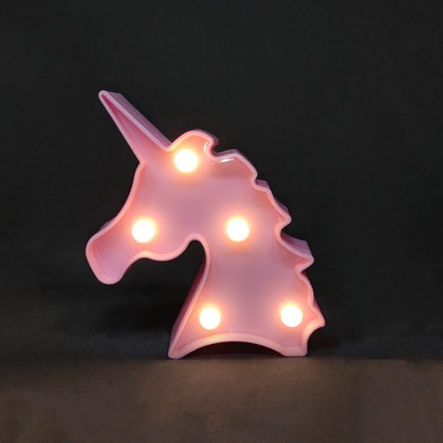 Goldedge Pink Mini Marquee Light - Unicorn Face, Birthday Gifts, Return Gifts, Decoration, Theme, Event