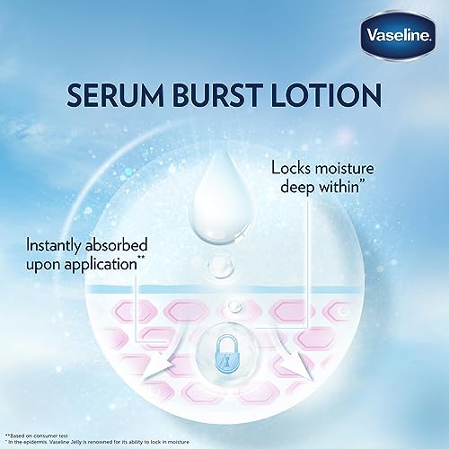 Vaseline Essential Even Tone Body Lotion Smooth Radiance, Gluta-Hya Serum Burst, 10X More Powerful than Vitamin C, Deeply Moisturising, 200ml