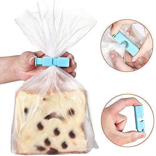 4 x Bag Sealing Clips Bag Clips Food Storage Clips Air Tight Seal Grip Food Sealing Bag Clips Kitchen Home Office Usage for Coffee Opened Fresh Food Bags and Snack Bags