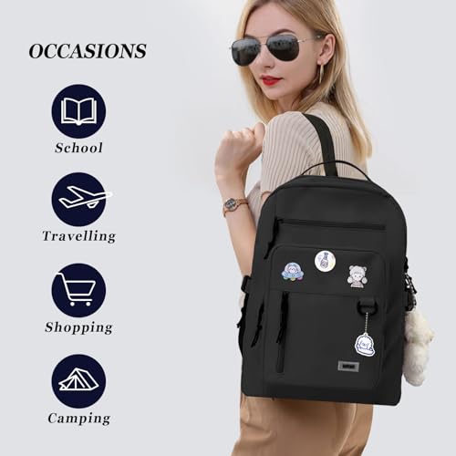 School Bag for Girls,Cute Aesthetic Backpacks, Girls Casual Daypacks,School Backpack Teen Lightweight College Daypack for Teens Girls Women Students