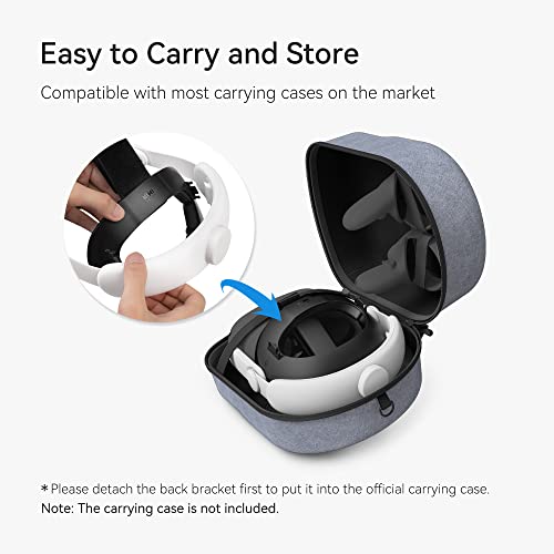 KIWI design Comfort Upgraded Head Strap Compatible with Quest 2 Accessories, Elite Strap Replacement for Enhanced Support