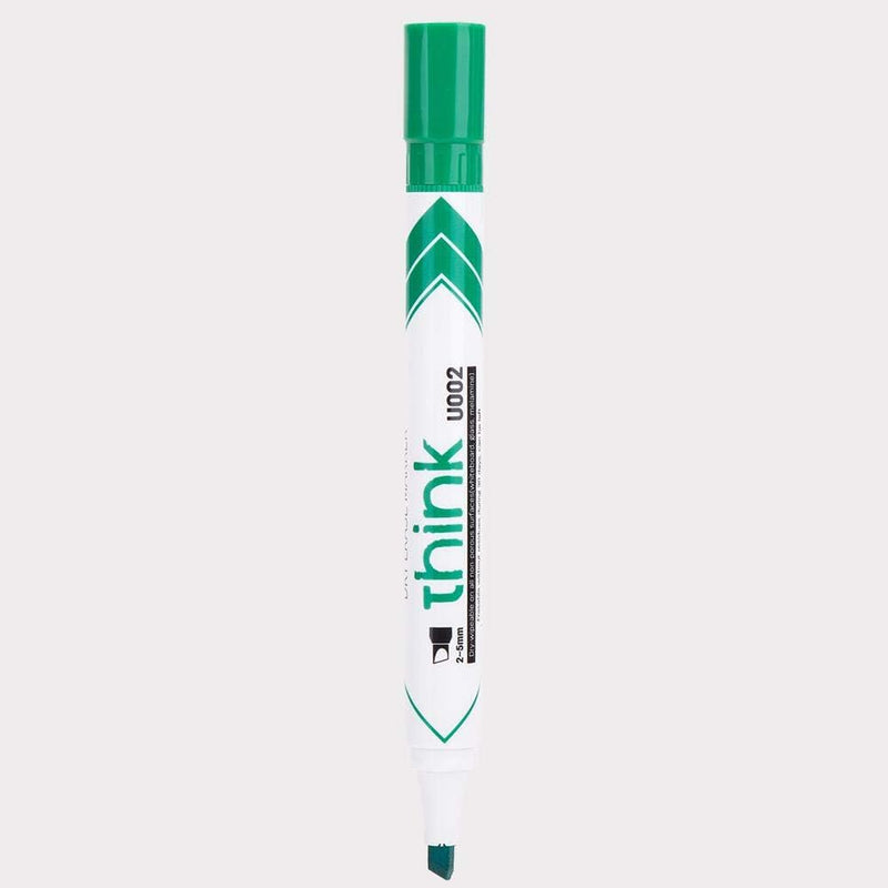 Deli Think 2-5mm Chisel Tip Dry Erase Markers 1x12Piece, Black