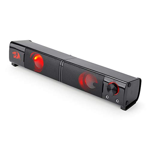 Redragon GS550 Orpheus PC Gaming Speakers, 2.0 Channel Stereo Desktop Computer Sound Bar